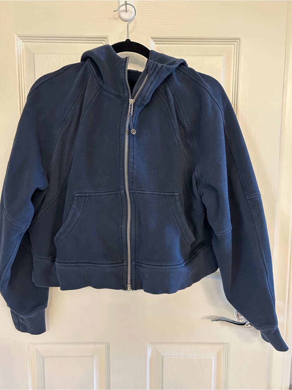 Lululemon scuba Navy Blue Zip-Up Hoodie Jacket size M/L